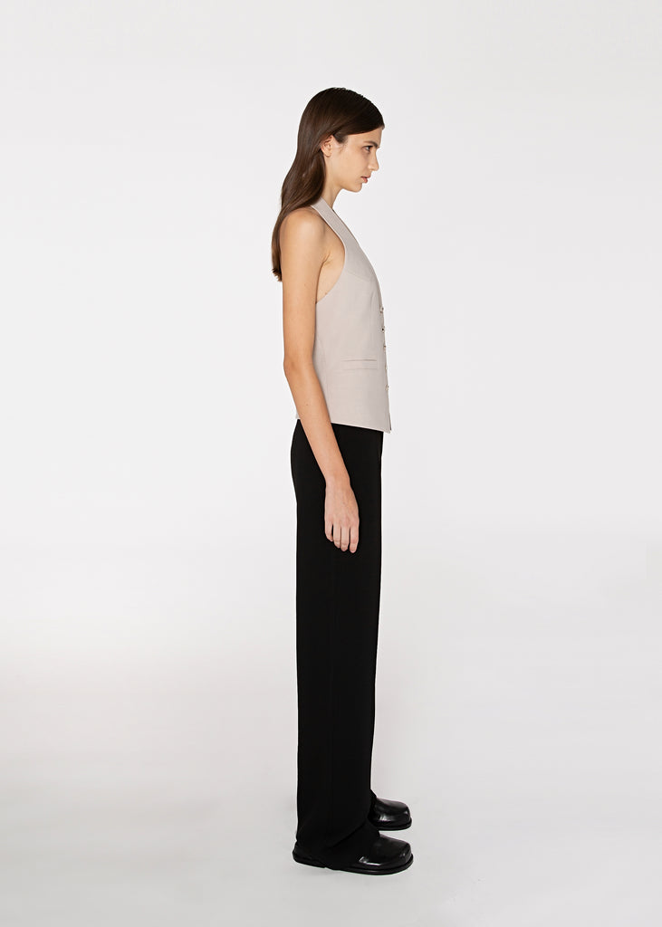 Straight-Leg Pants in Black 