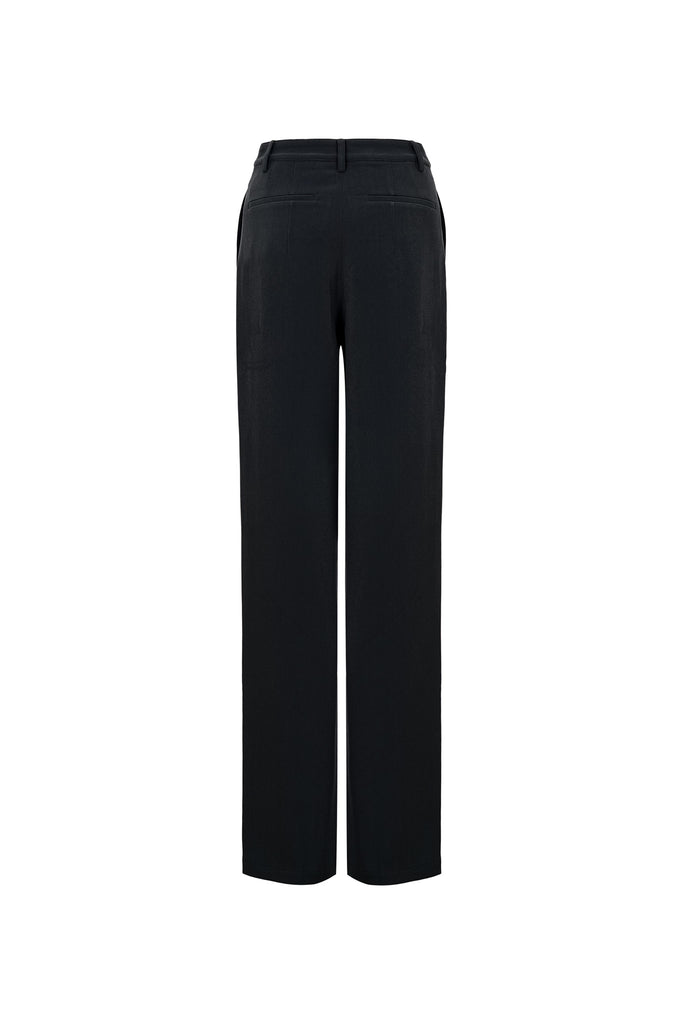 Straight-Leg Pants in Black 