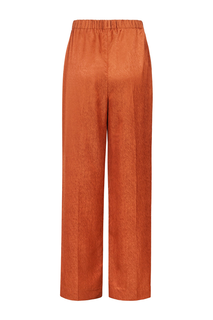 Elasticated Pants in Rust 
