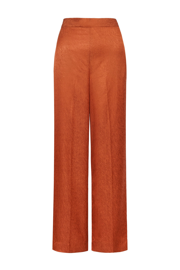 Elasticated Pants in Rust 