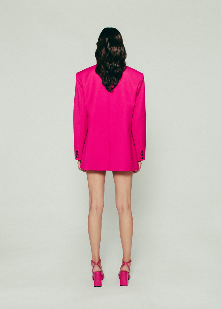 Chest Flap Blazer in Pink