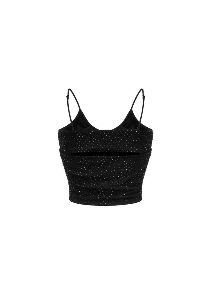 Crystal Bra Top in Black | MICHMIKA