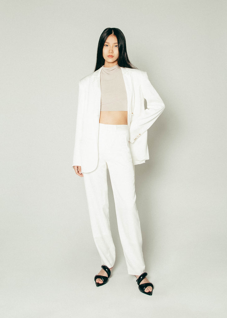 Suit Trousers in White | MICHMIKA